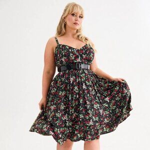 Retro Chic Pleated Swing Dress - Torrid